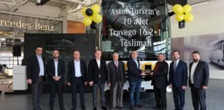Astor Turizm, 10 Adet Travego 16 2+1 Siparişinin İlk 5 Aracını Teslim Aldı