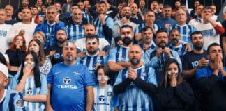 Çalışanlar kamera karşısında TEMSA, Adana Demirspor’un yanında