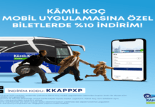 Kâmil Koç’tan Mobil Uygulamaya Özel Yurt İçi Biletlerde Yüzde 10 İndirim Kampanyası